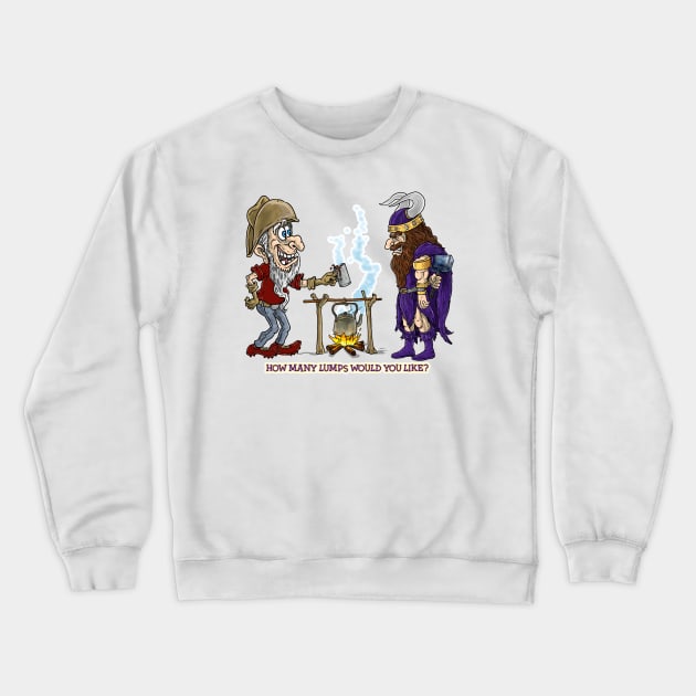 Minnesota Vikings Fans - Kings of the North vs Dirt Miners Crewneck Sweatshirt by JustOnceVikingShop